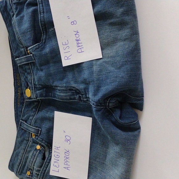 Michael Kors Women's Size 2 Dillion Relaxed Denim Distressed Blue Jeans - Picture 16 of 16